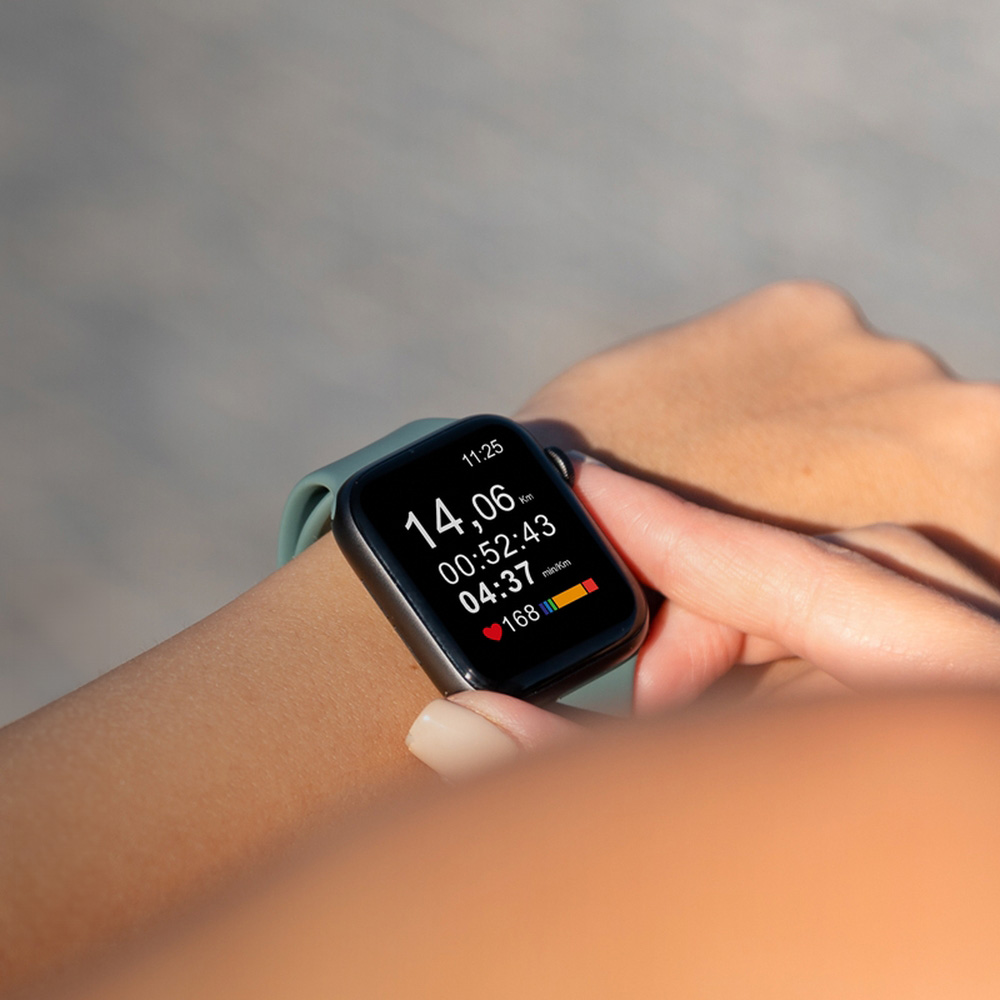 Pasek Crong Sport Liquid Band do Apple Watch 42/41/40/38mm, szałwiowy